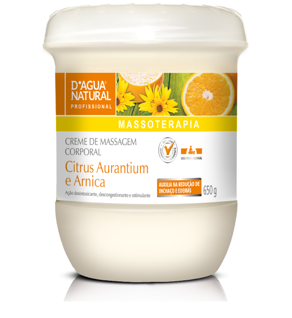 CREME DE MASSAGEM CITRUS E ARNICA 650G
