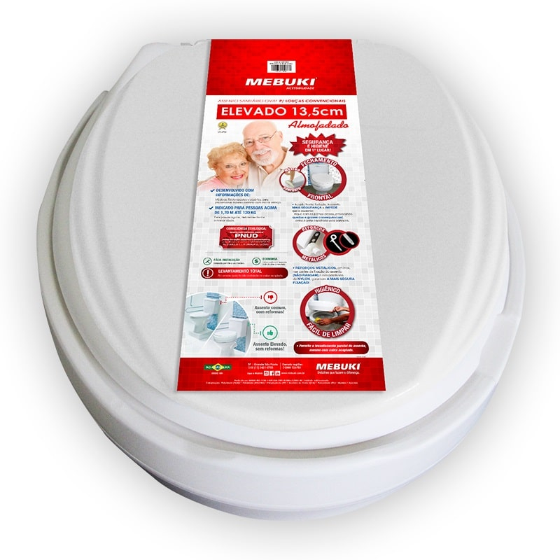 Assento Sanitário Elevado Mebuki