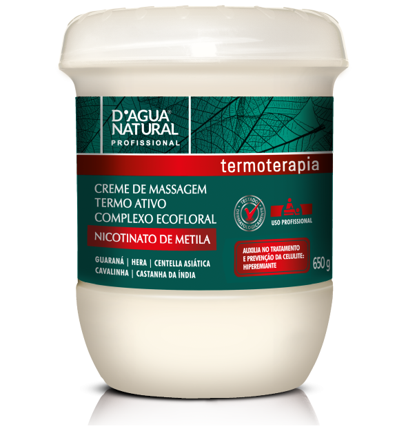 CREME DE MASSAGEM TERMO ATIVO COM NICOTINATO DE METILA 650G
