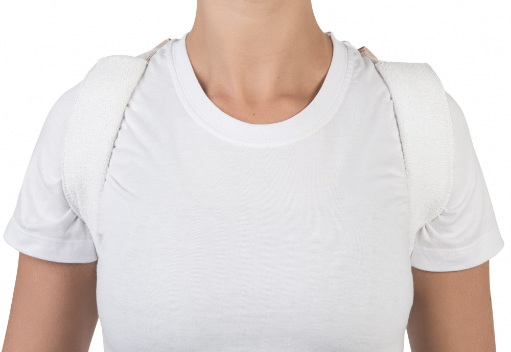 Corretor postural elástico em oito